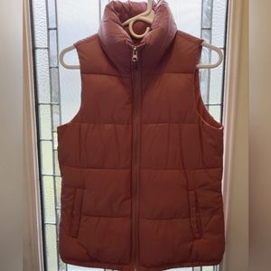 Old Navy Dusty Rose Puffy Vest, Size XS